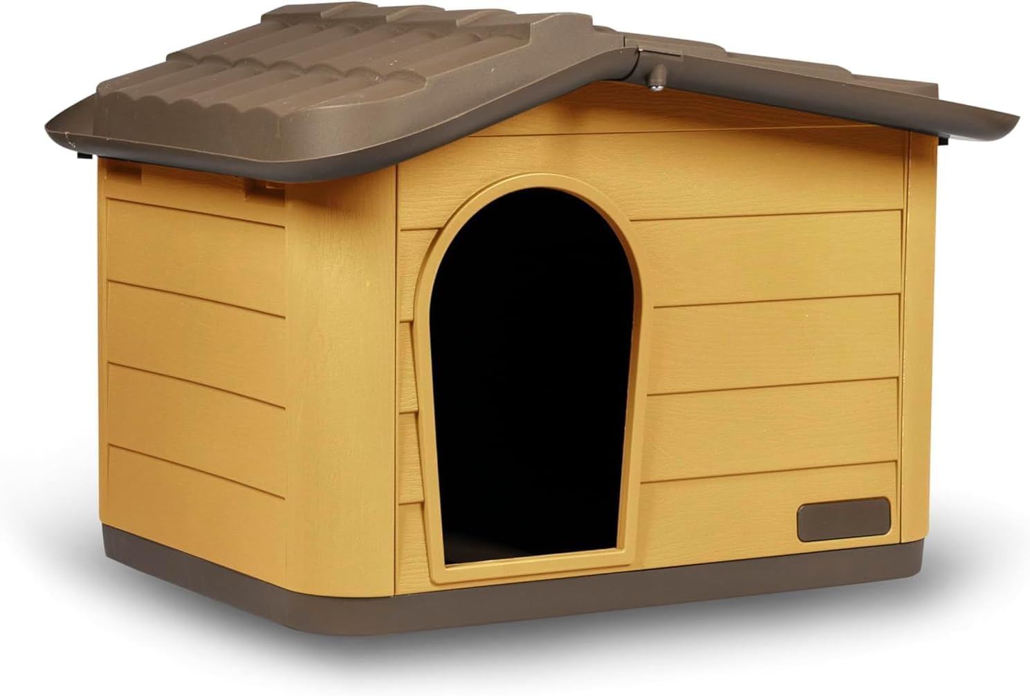 VILLA PRINCESS, Cuccia Smontabile Per Cani Gatti, Cuccia in Materiali Riciclati, Tetto Asportabile, Dimensioni 60x41x51h HONEY